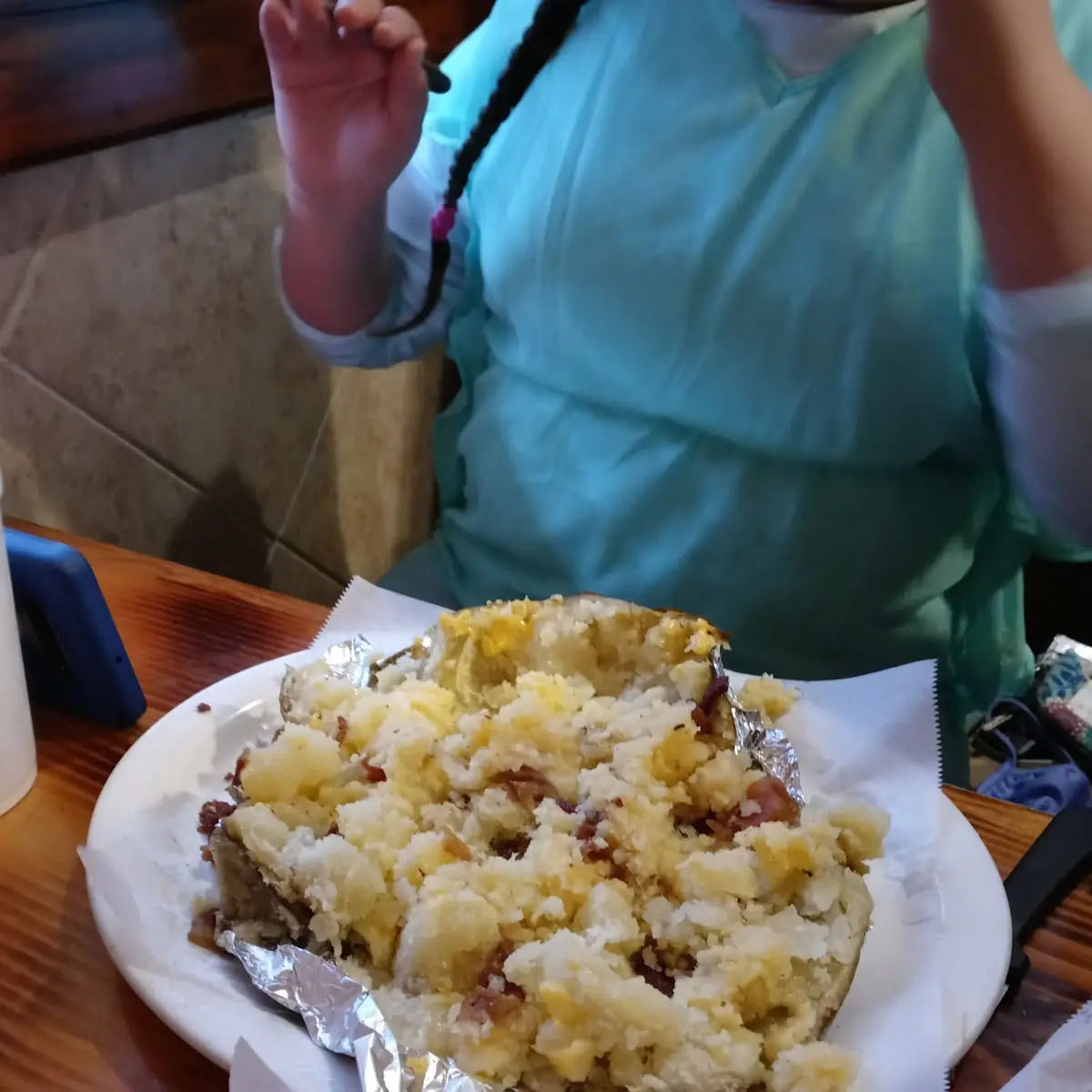 Baked Potato with Bacon and Cheese