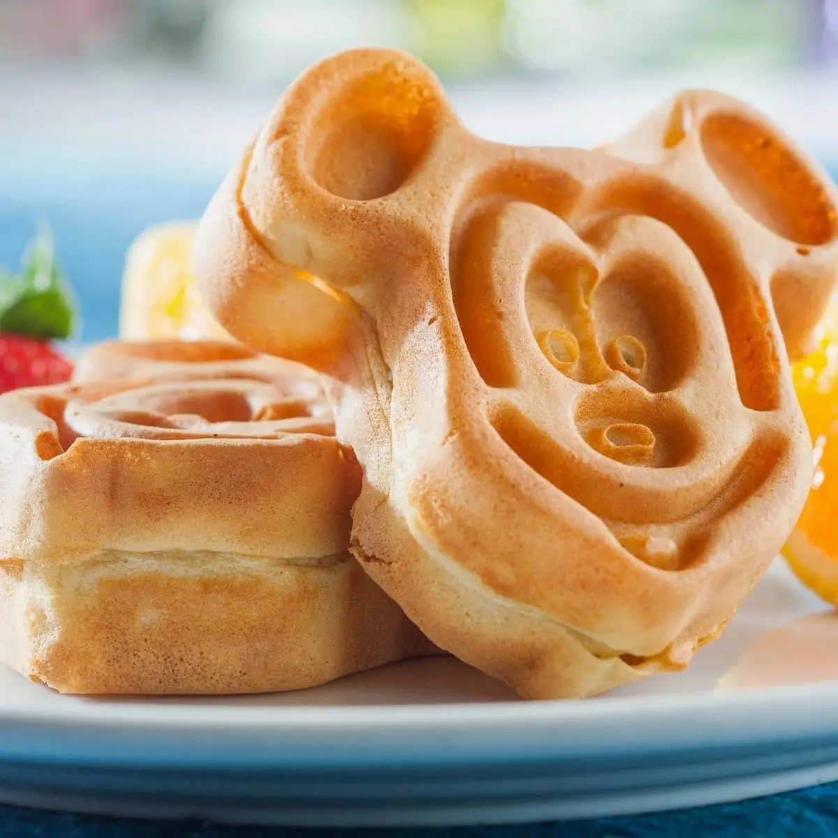 Mickey-Shaped Waffles