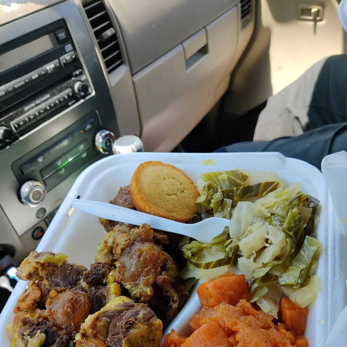 Oxtails Sweet Potatoes and Cabbage