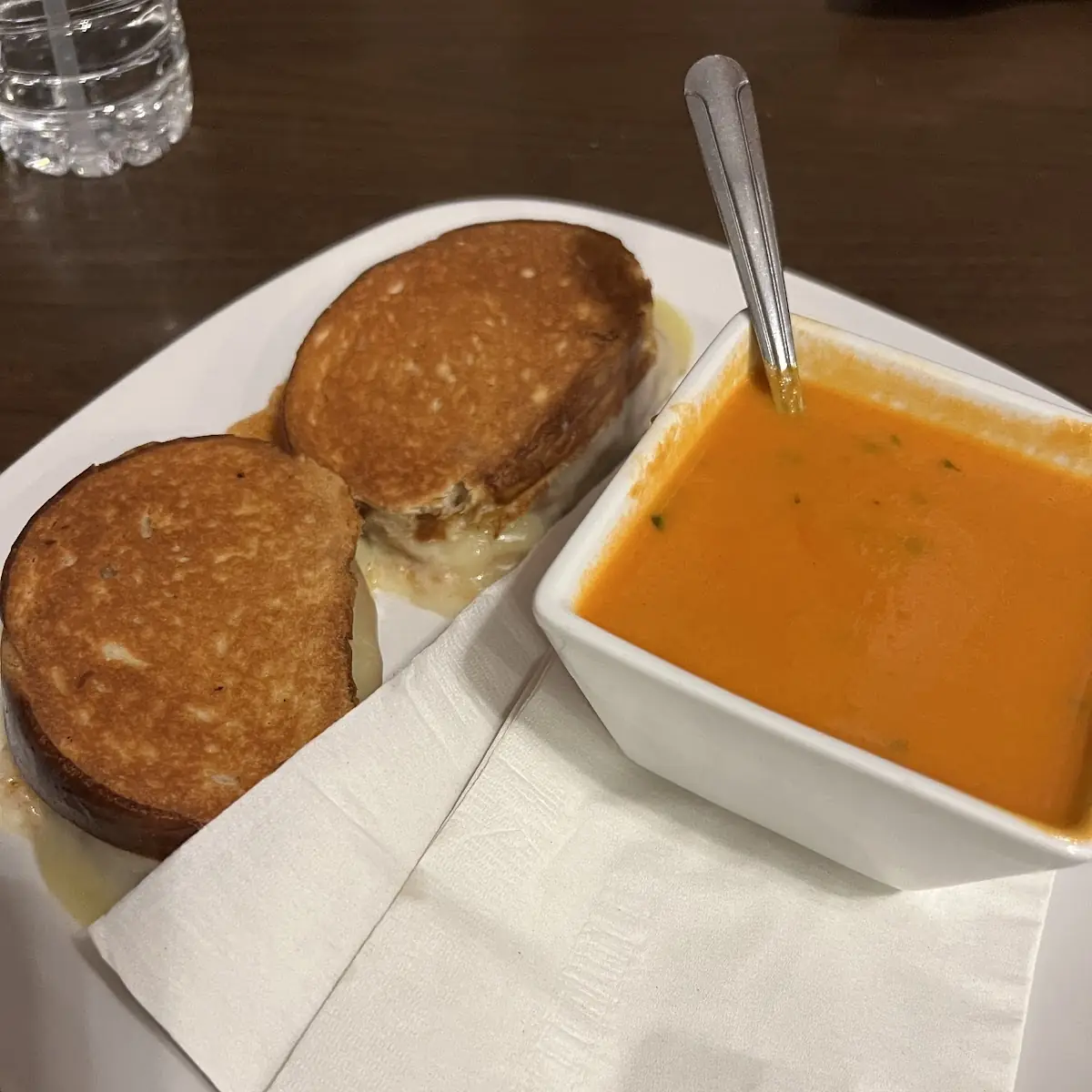 Grilled Cheese with Tomato Basil Soup