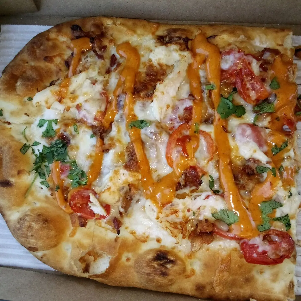 Chicken Bacon Ranch Pizza