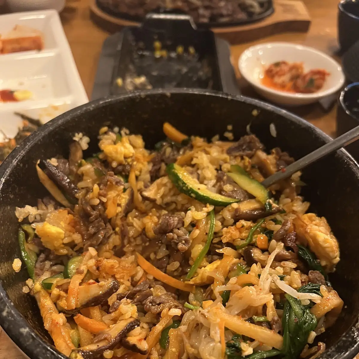 Dolsot Bibimbap with Bulgogi and Egg