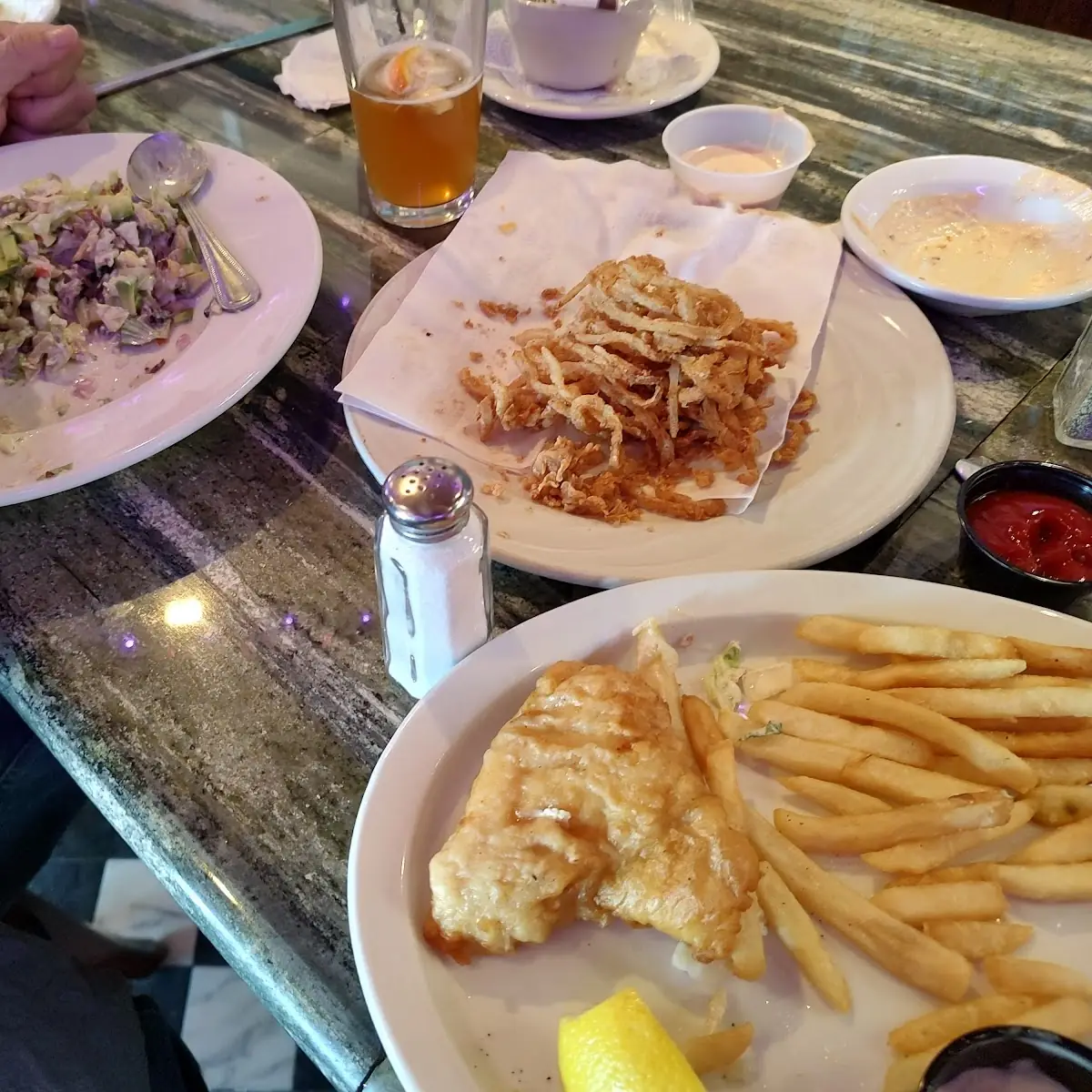 Chopped Salad and Fish Fry