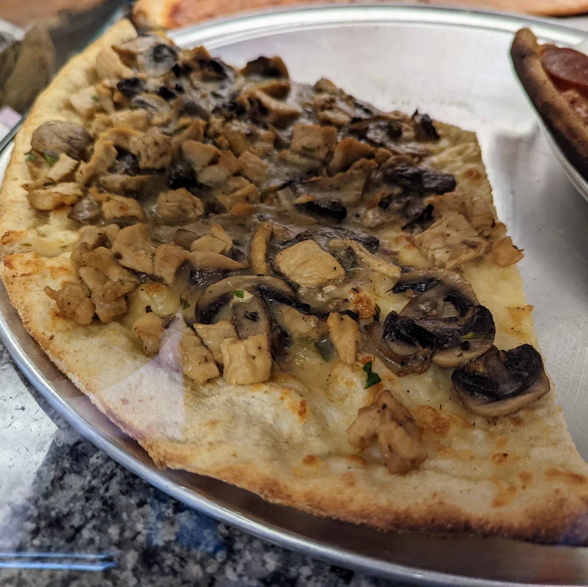 White Mushroom Pizza