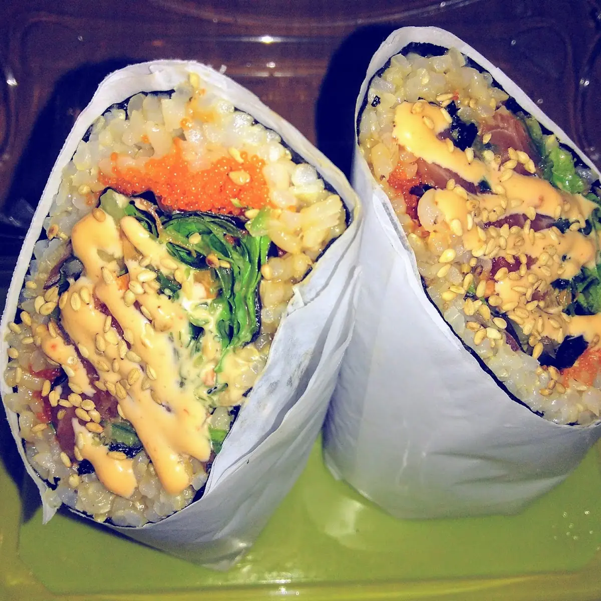 Large Brown Rice Sushi Burrito