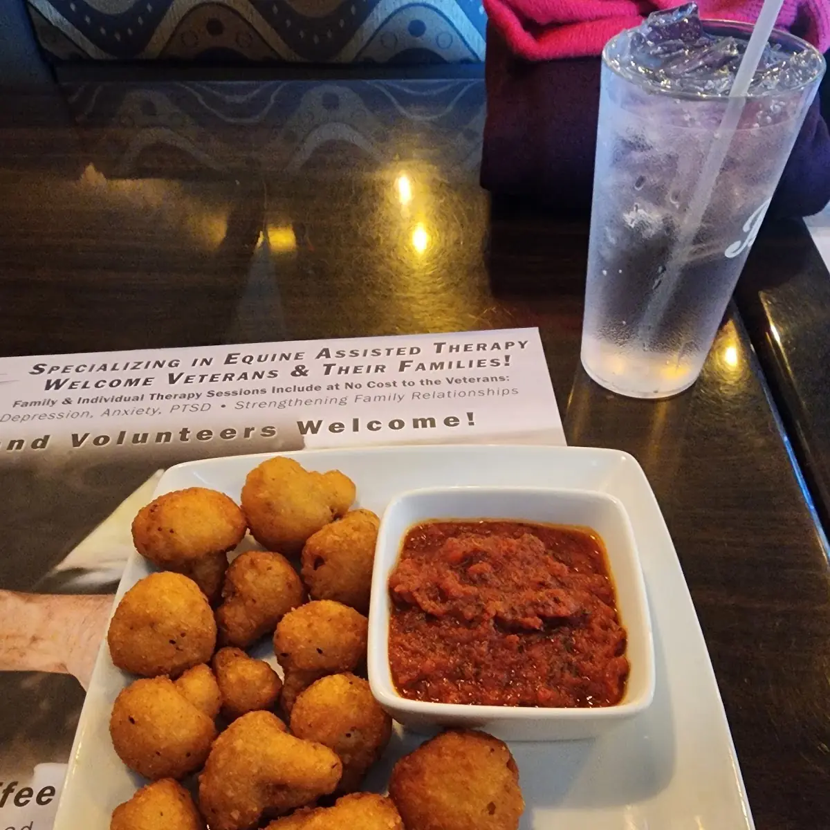 Fried Mushrooms with Marinara Sauce