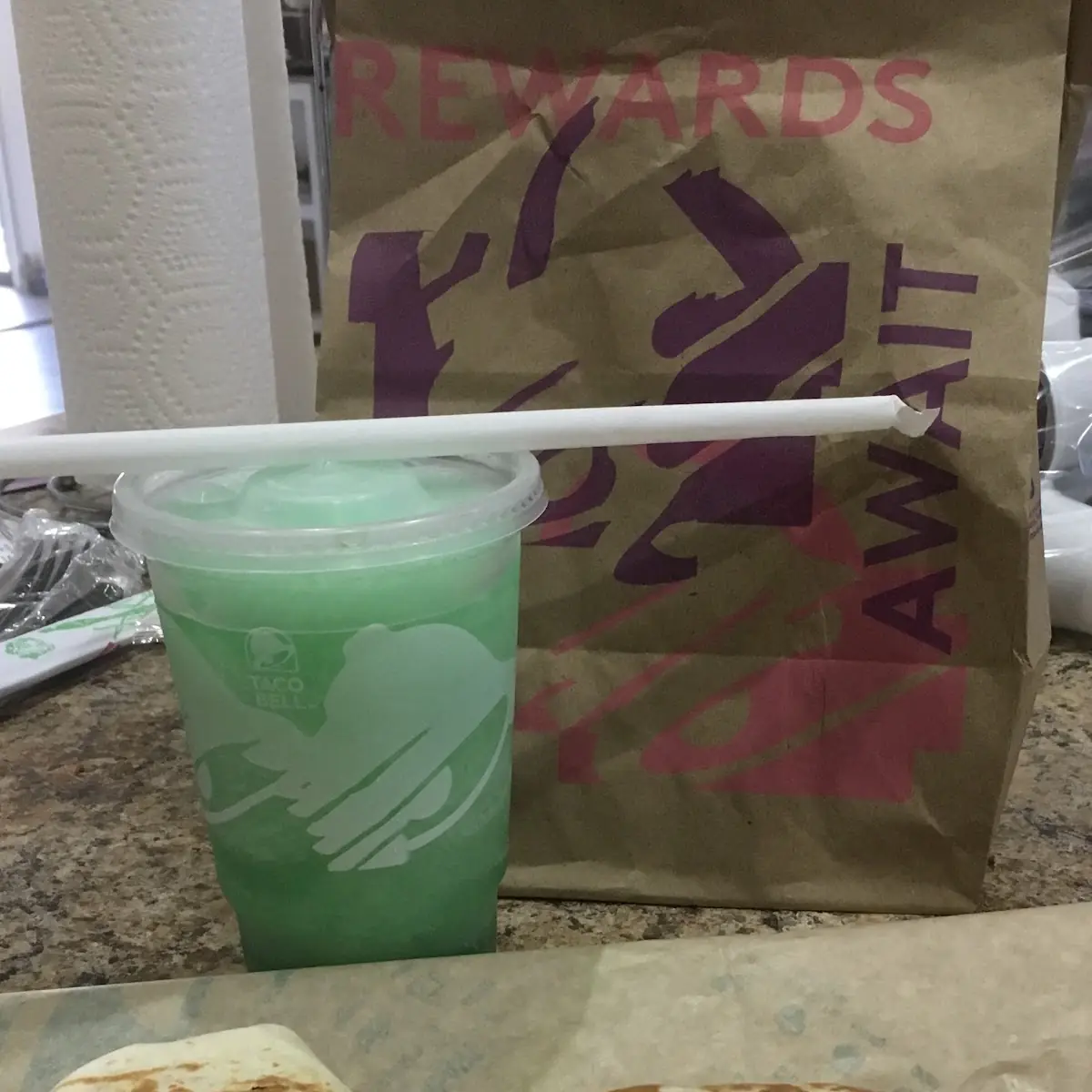 Chipotle Ranch Chicken Burrito and Baja Blast Freeze