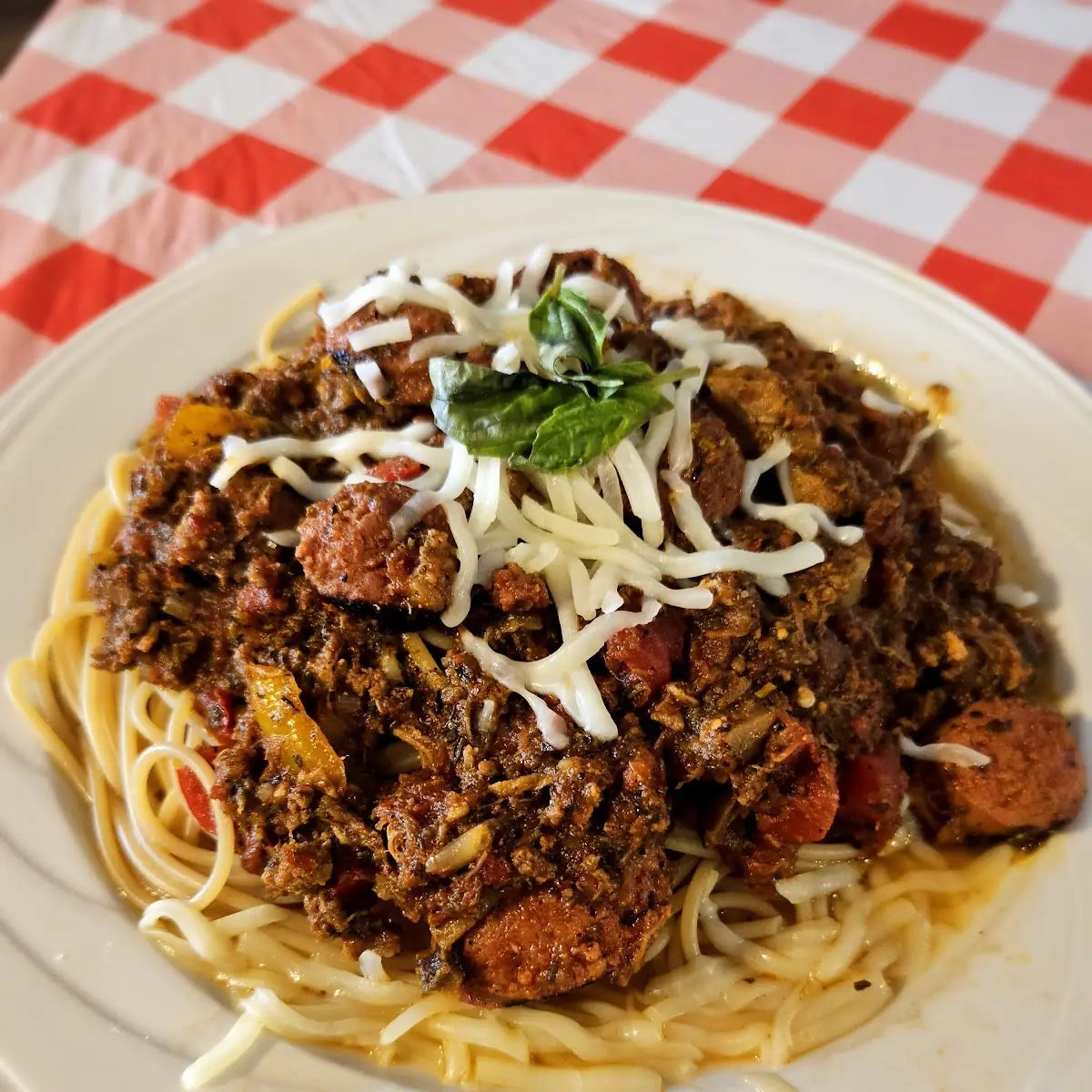 Belly Bustin' Texas Spaghetti