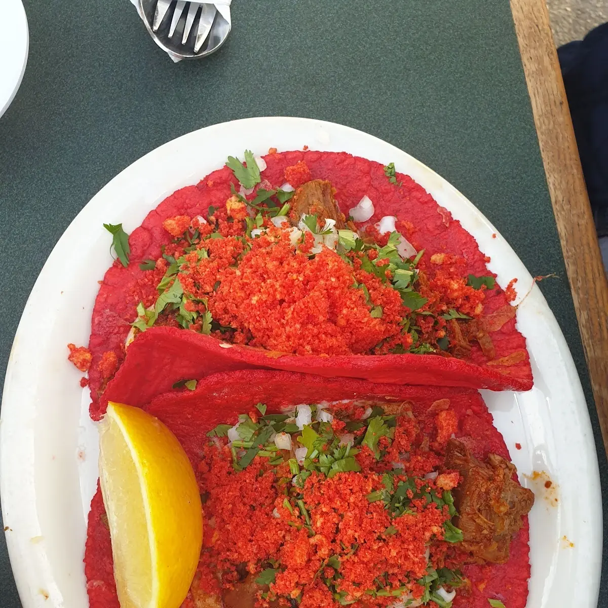 Porky Taco Hot Cheetos Taco