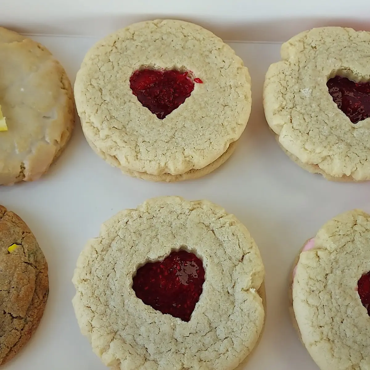 Lemon Iced M&M Stuffed with Peanut Butter Raspberry Cream with Raspberry Jelly