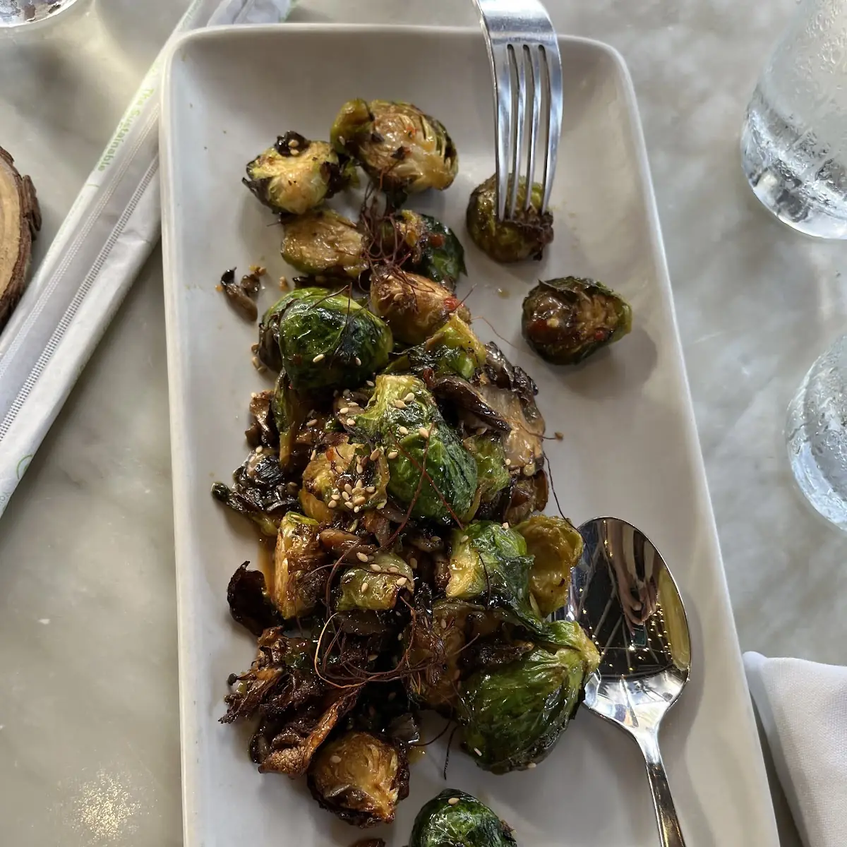 Roasted Brussels Sprouts V GF