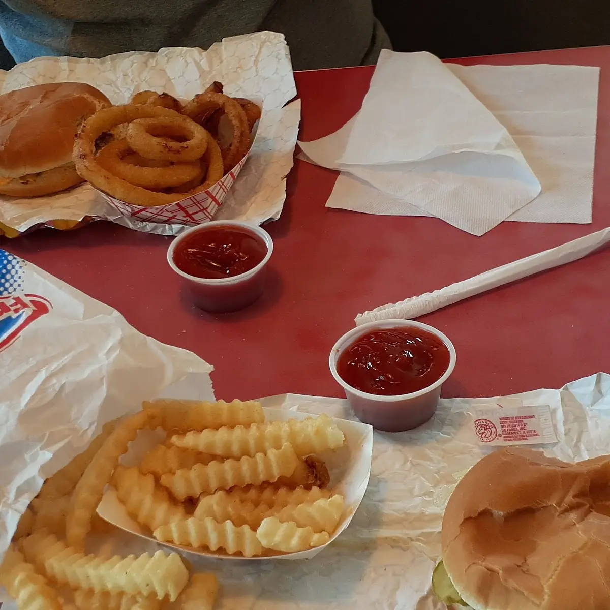 Hamburger and Fries