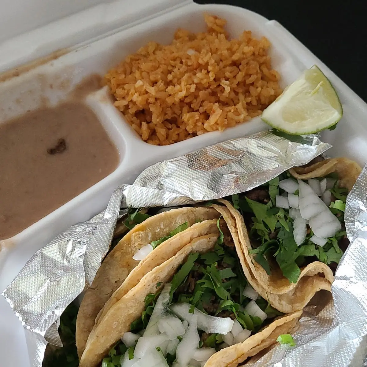 3 Carne Asada Taco Dinner
