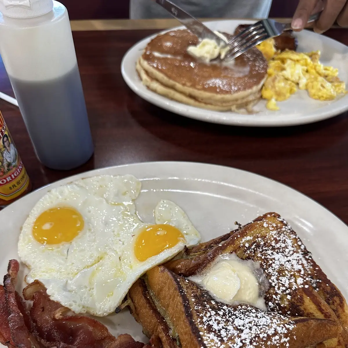 Combo Plate with Fried Pancakes