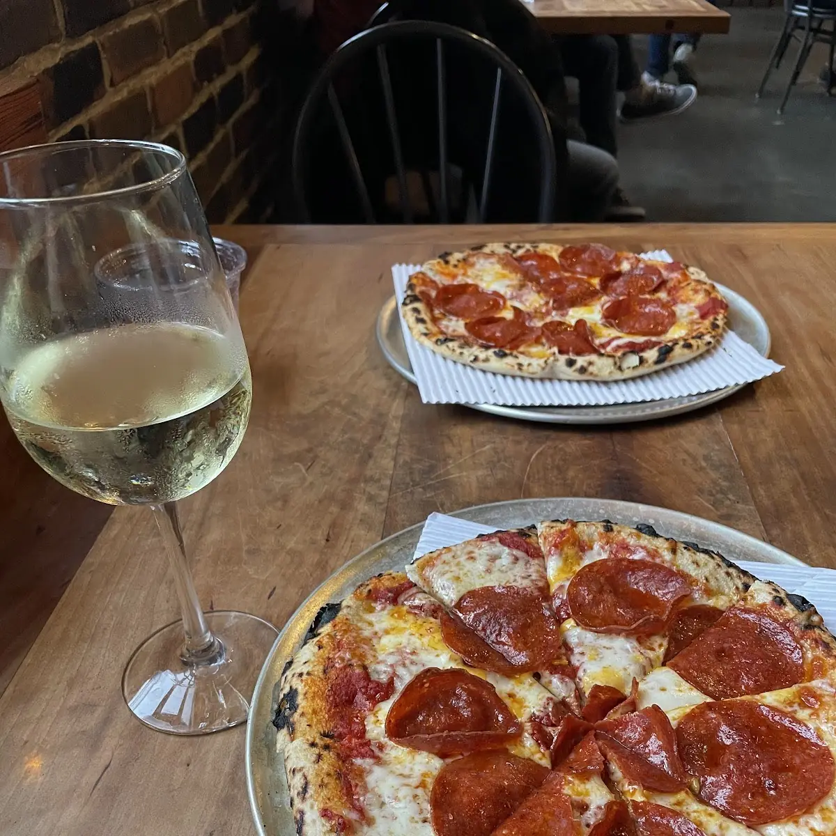 Wood Fired Pepperoni Pizza
