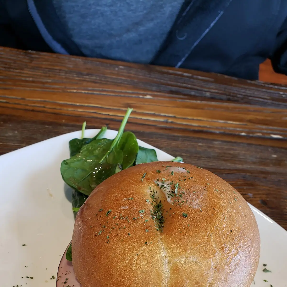 Ham and Cheese Bagel