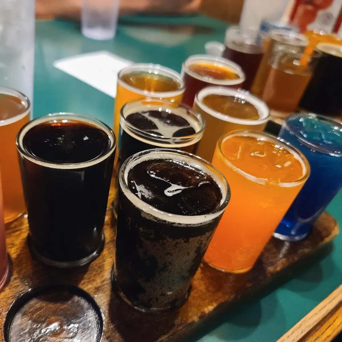 Beer Sampler Platter with 3 Different Flavored Soda Pops