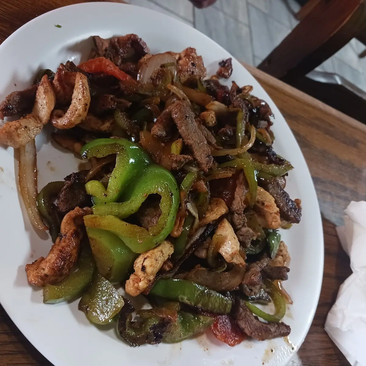 Steak and Chicken Fajitas