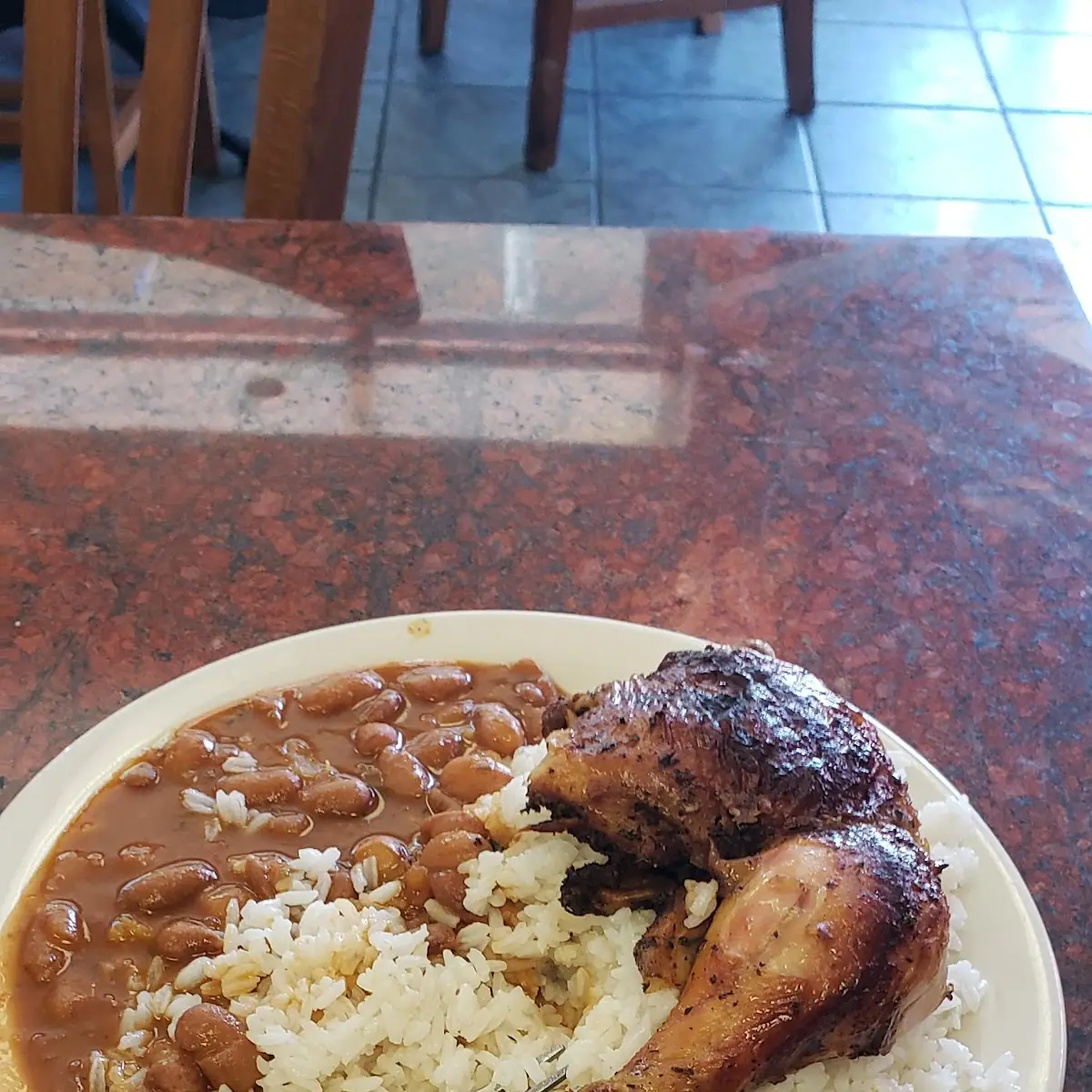Baked Chicken w Rice & Beans