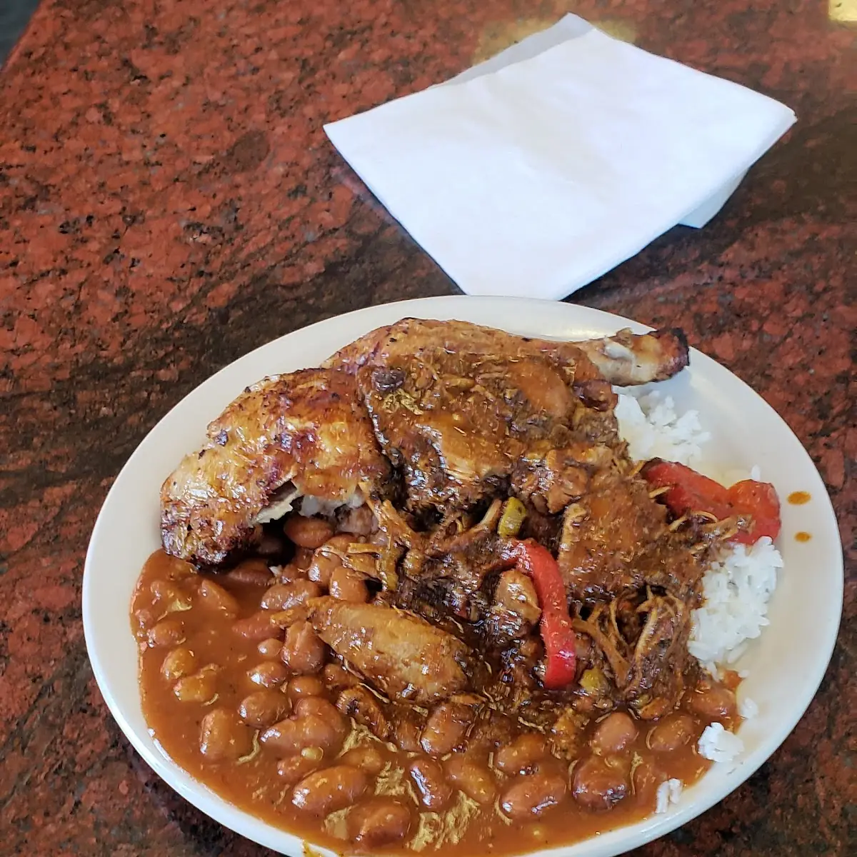 Baked Chicken with Beef Stew