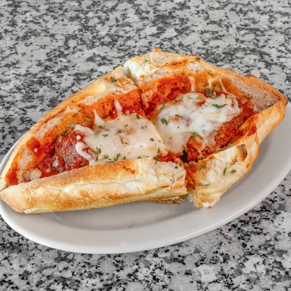 Meatball Parmigiana Sub