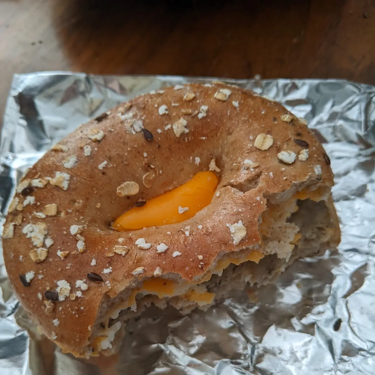 Sausage Cheddar & Egg NY Bagel