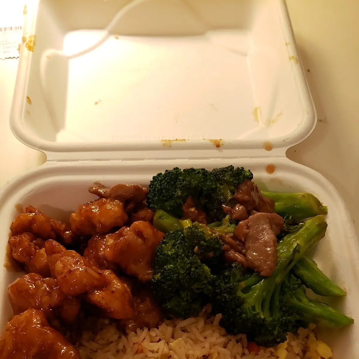 Orange Chicken Broccoli Beef Fried Rice