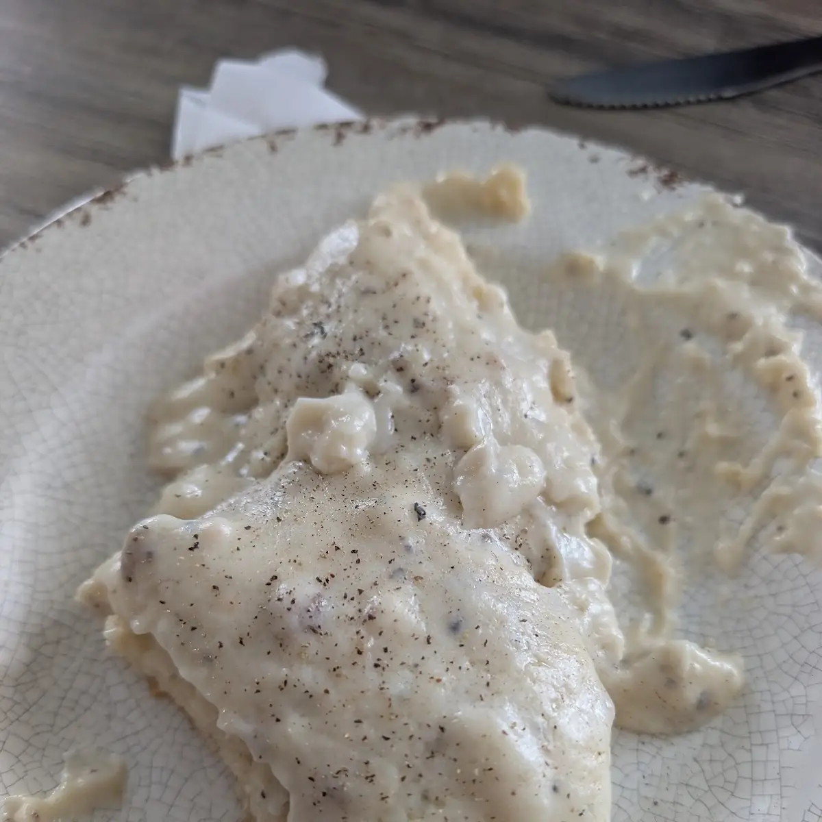Biscuits and Gravy Half Order