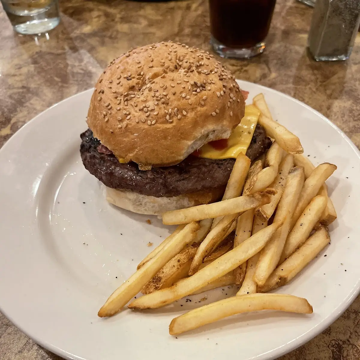 Burger and Fries
