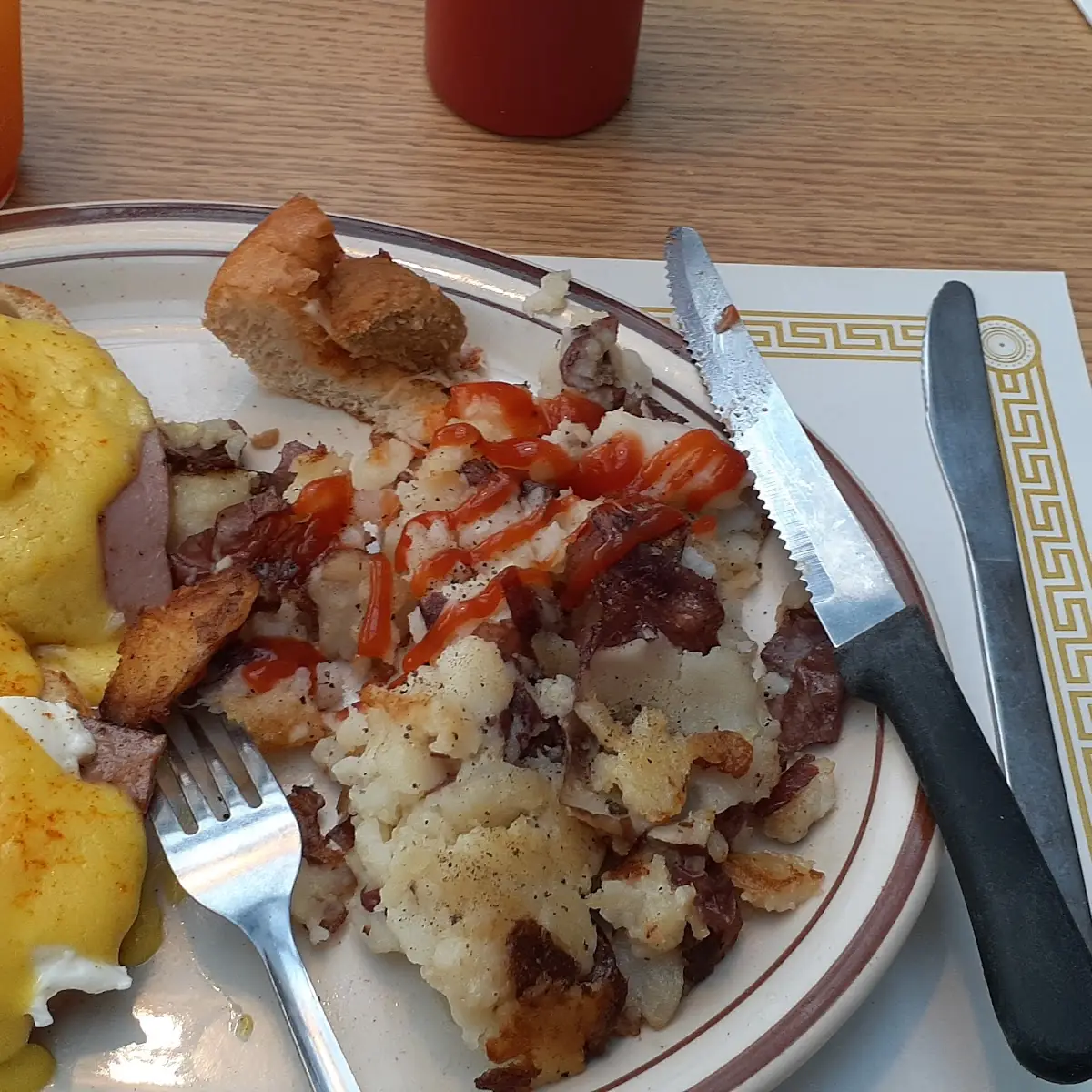 Eggs Benedict and Home Fries