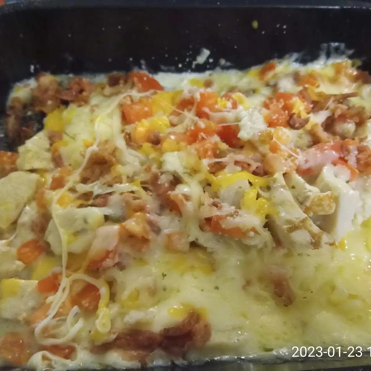 Crustless Chicken Bacon Ranch Pizza