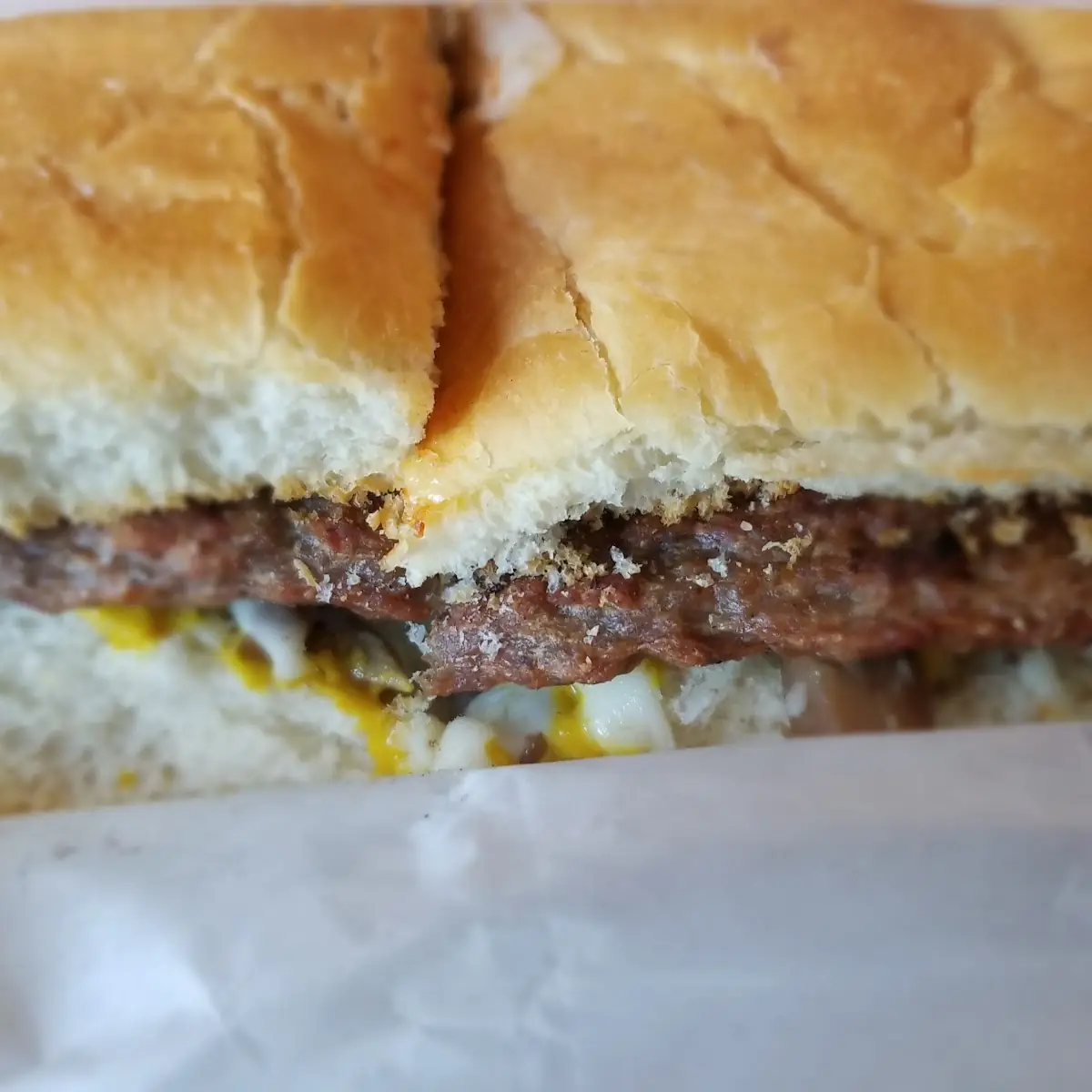 Cudighi Sandwich with Mustard