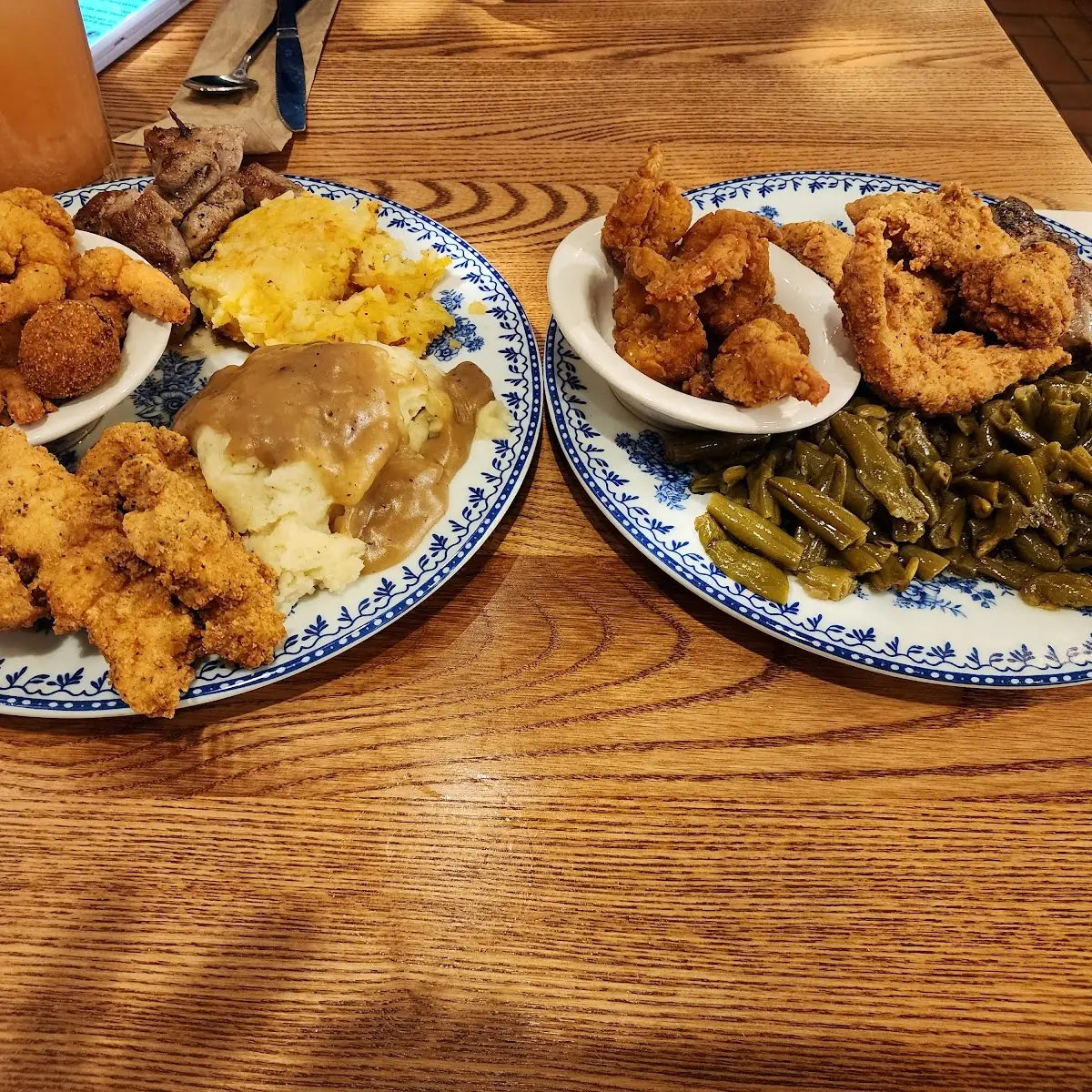 Steak Tips Tenders and Shrimp Platter