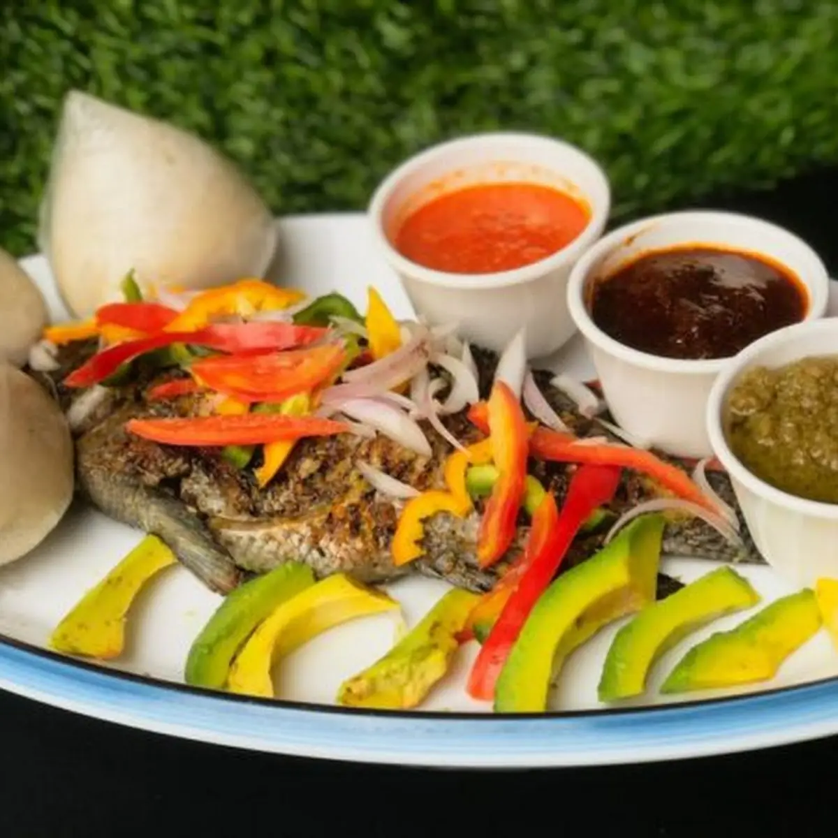 Grilled Tilapia with Banku