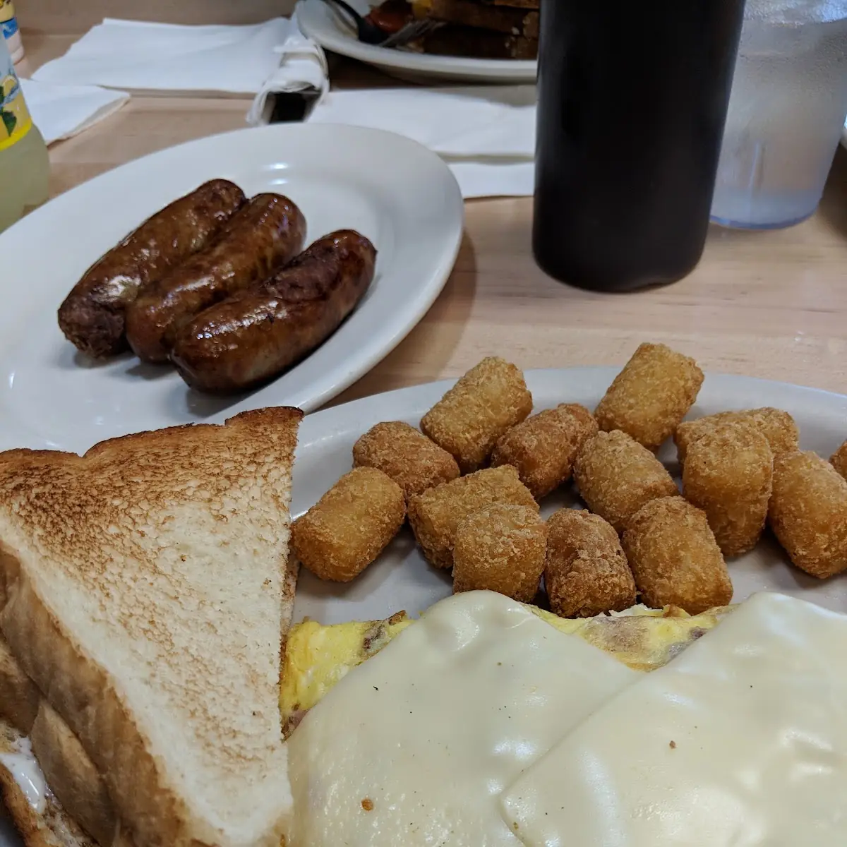 Meat Lovers Omelette with Home Fries