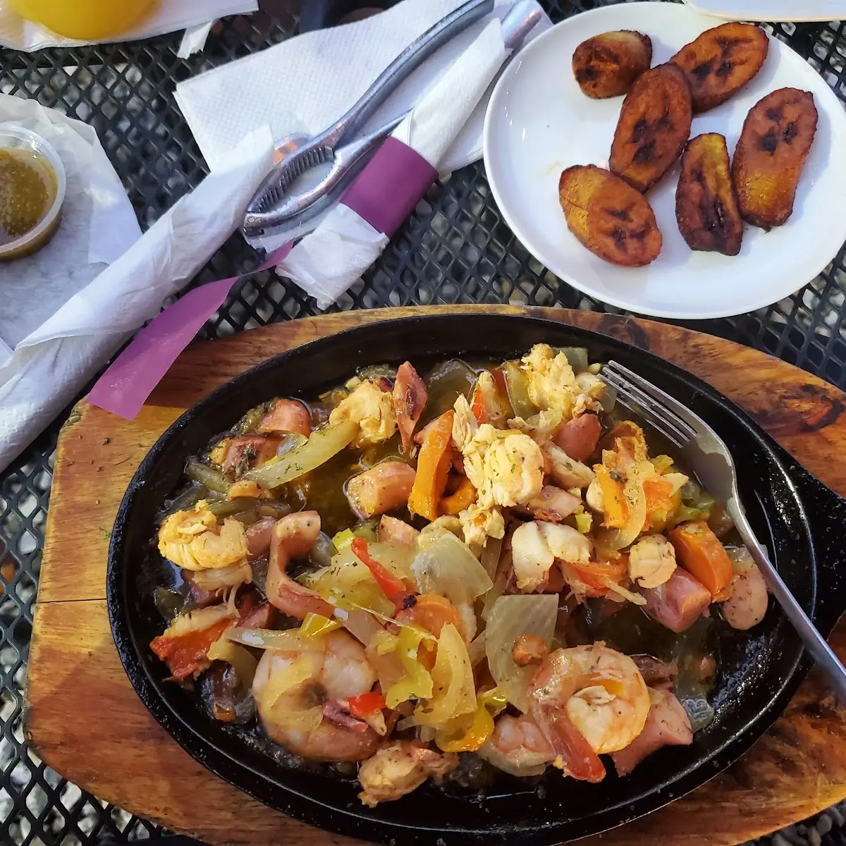 Seafood Platter Conch Meat Shrimp