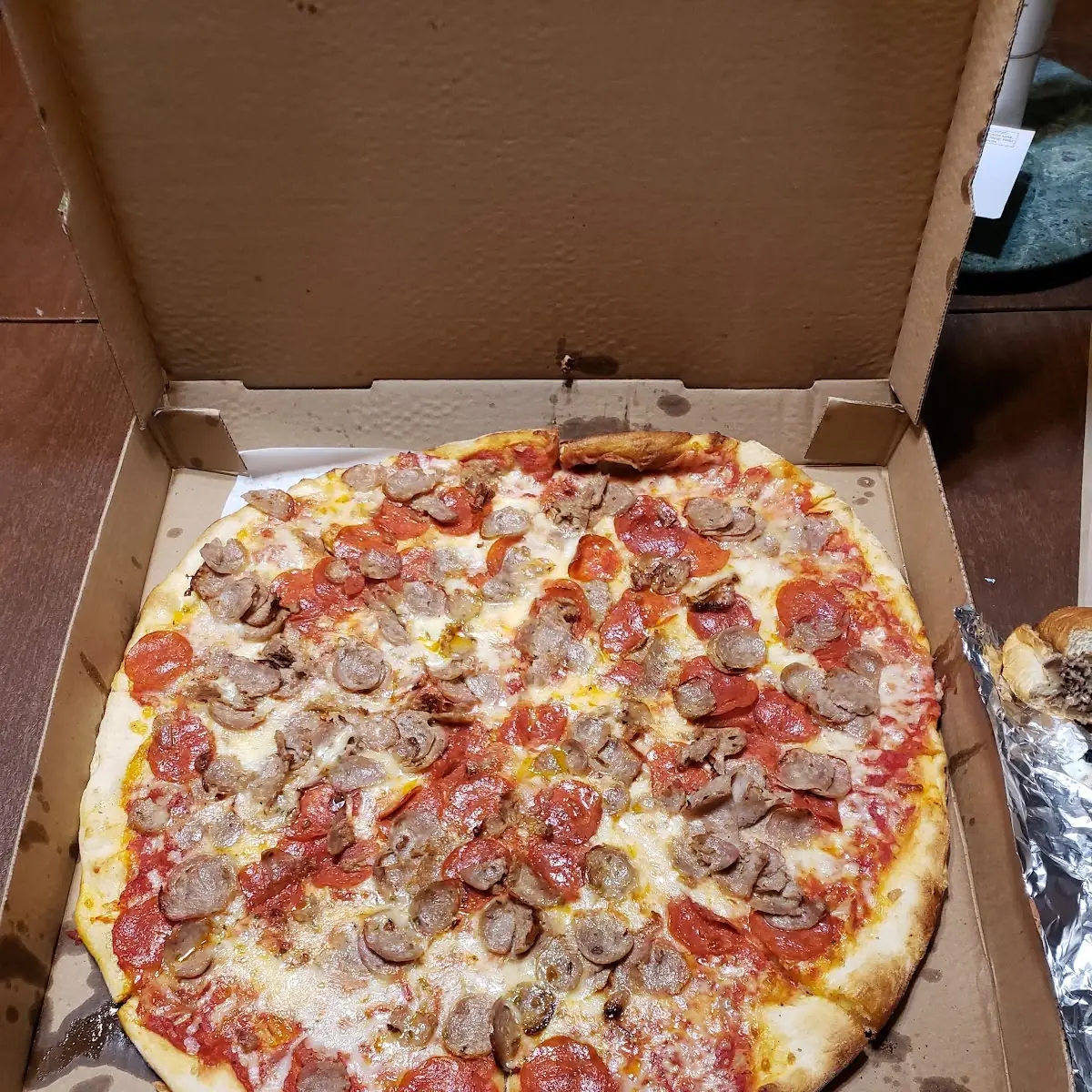 Pepperoni and Sausage Pizza