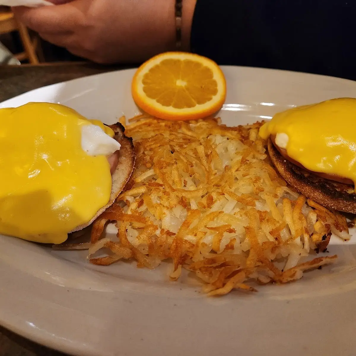 Eggs Benedict with Hash Browns