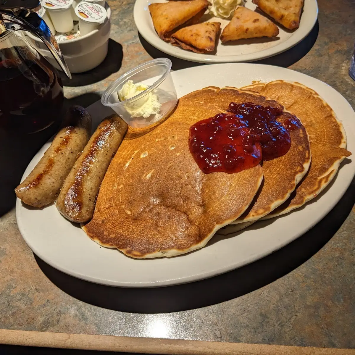 Lingonberry Lemon Pancake Combo