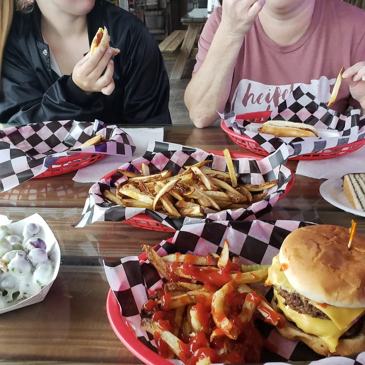 Bacon Cheeseburger and Fries