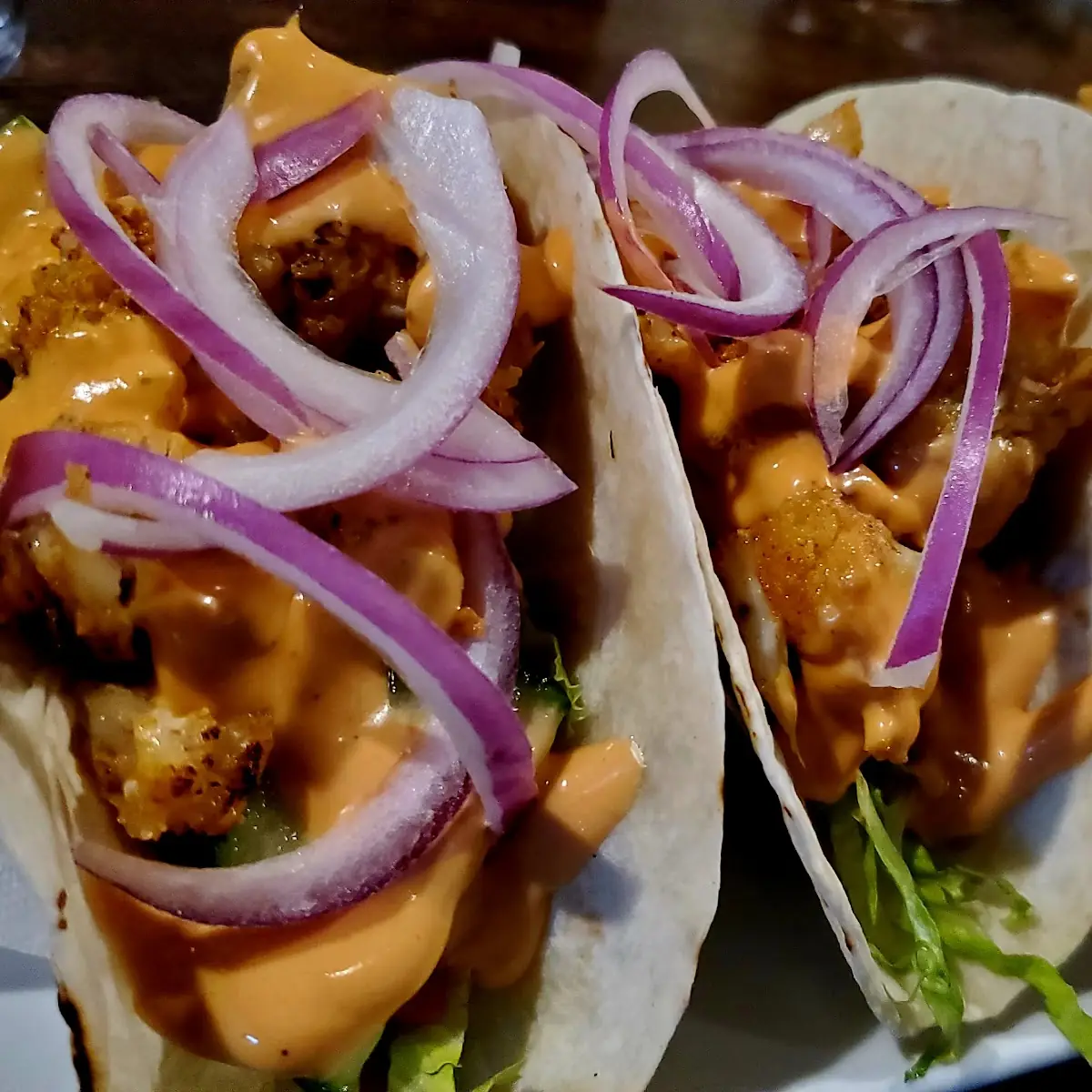 Cauliflower Tacos, The Loose Goose RestoPub & Lounge