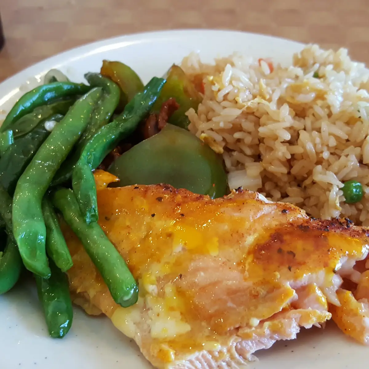 Salmon Rice Green Beans