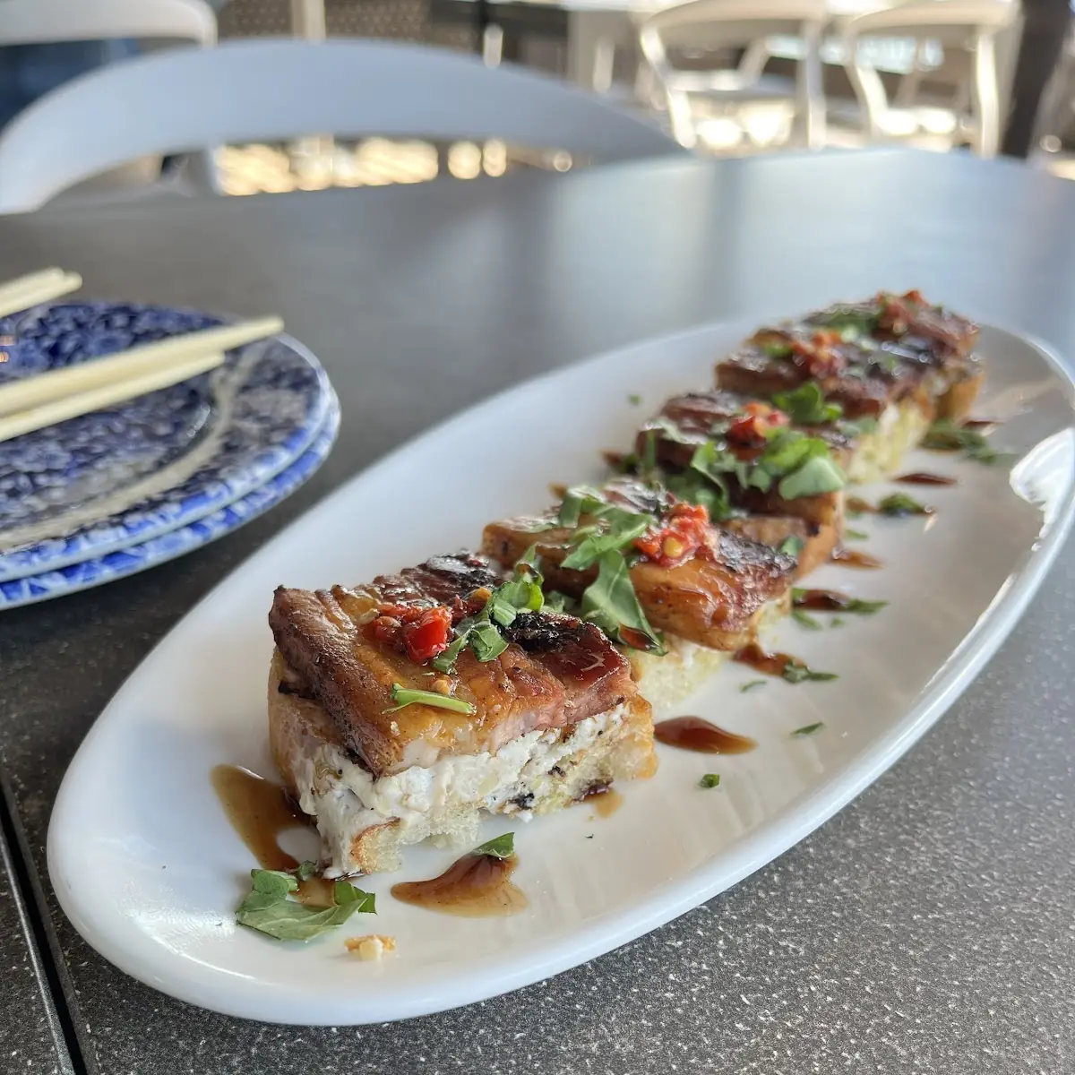 Pork Belly Bruschetta