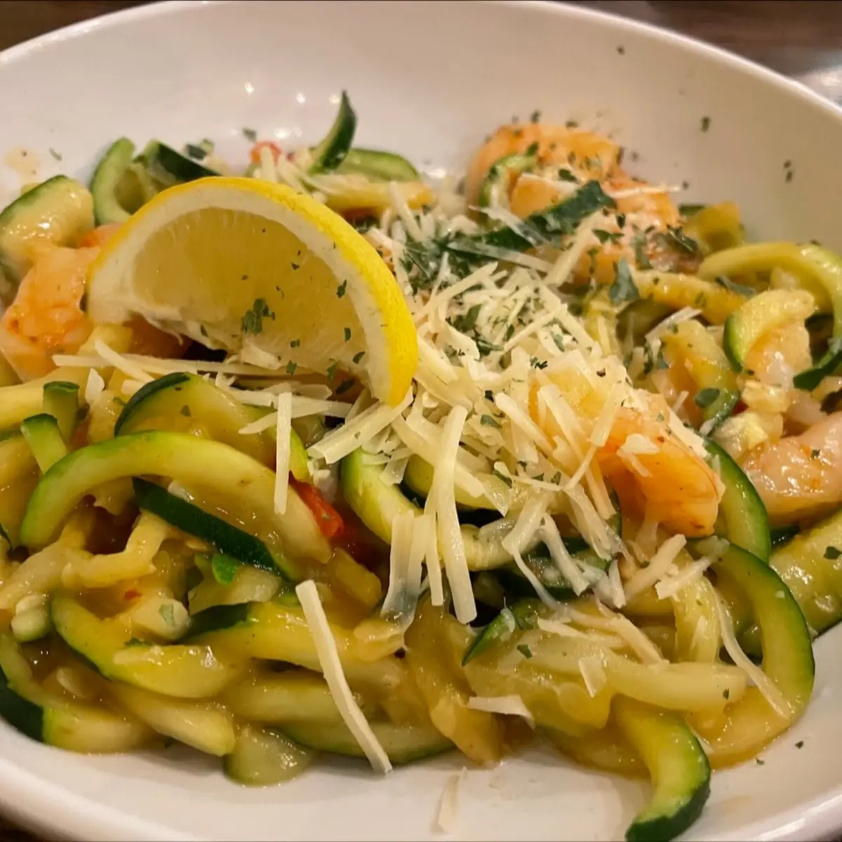 Zucchini Shrimp Scampi