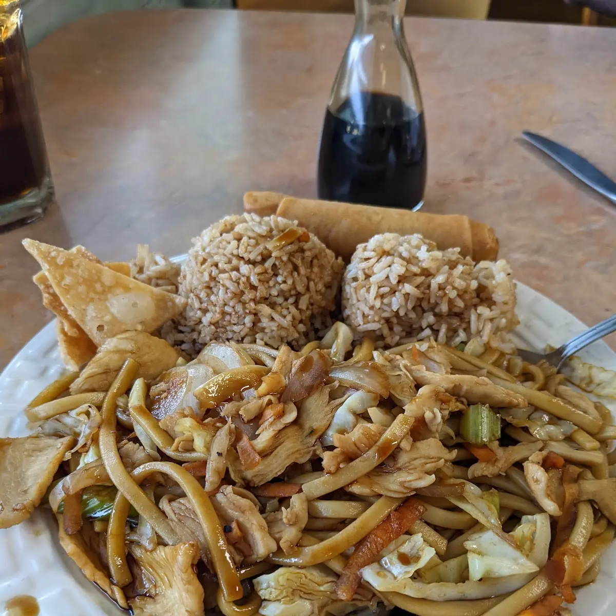 13 Lo Mein Noodle with Chicken