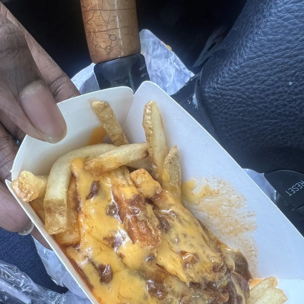 Cheese Fries with Bacon & Double Cheeseburger
