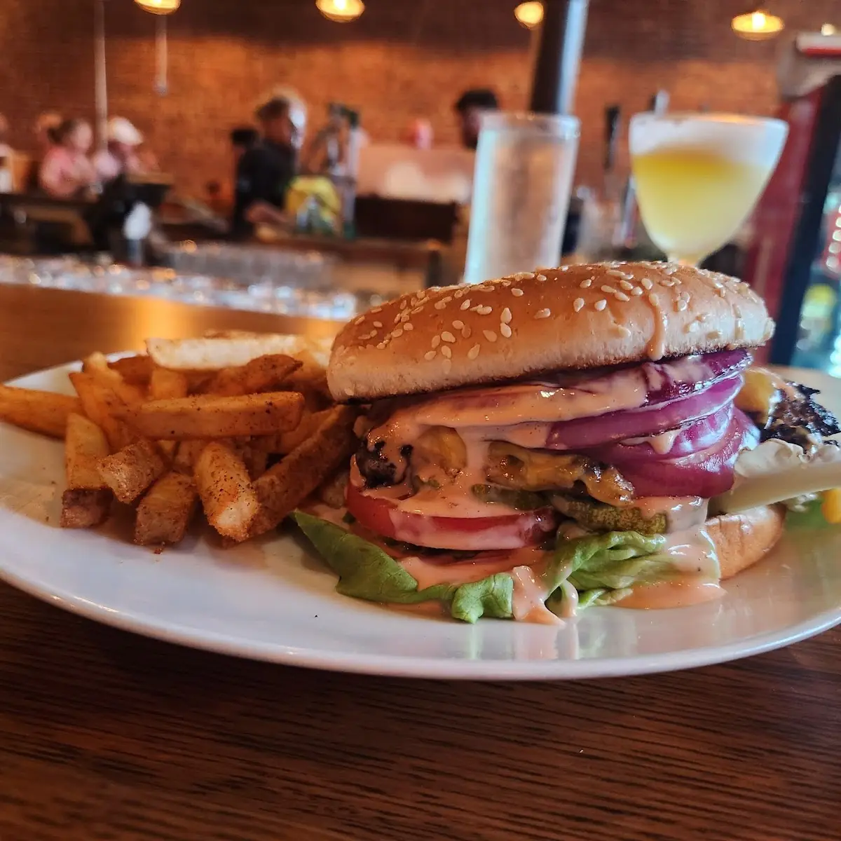 Special Burger and Fries