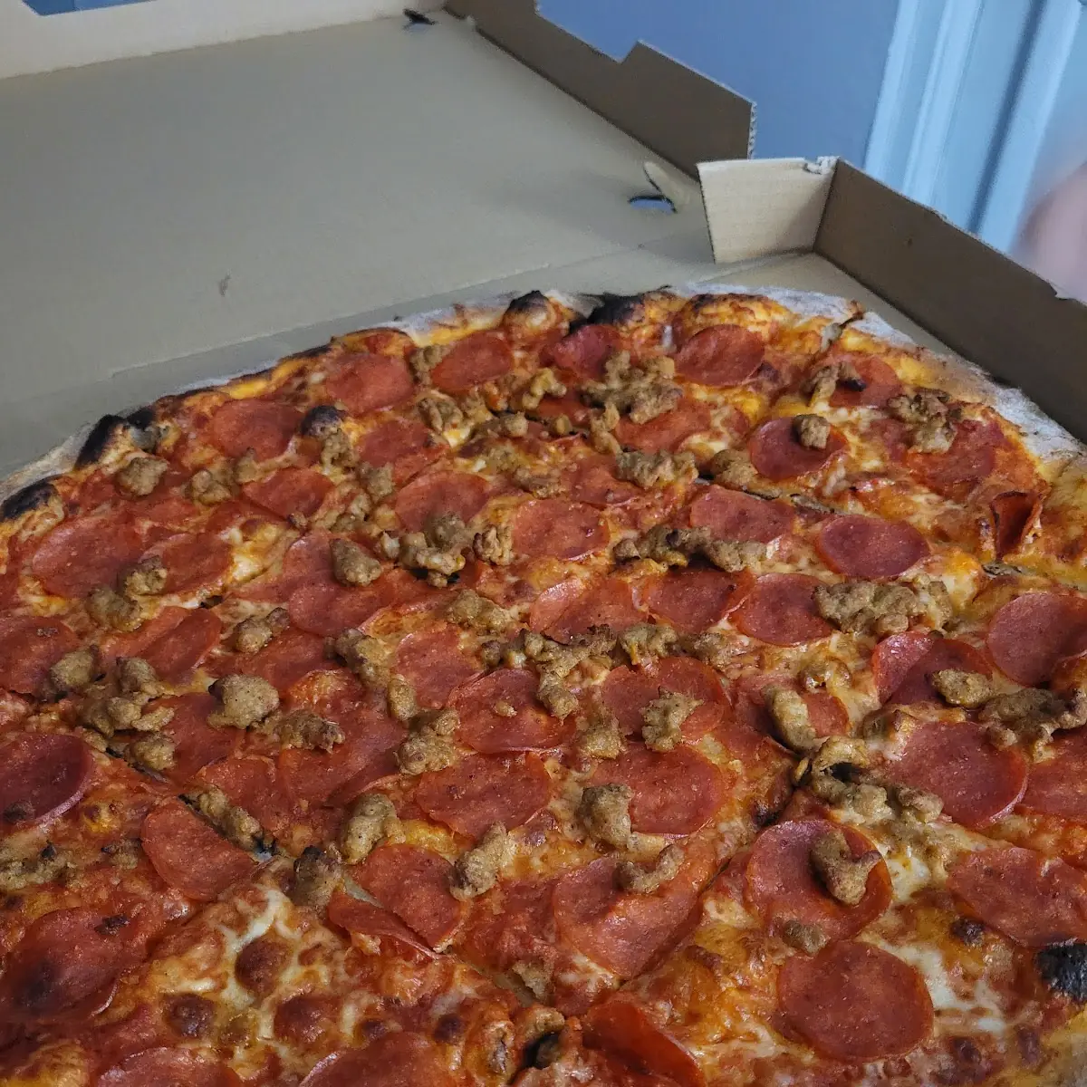 Pepperoni and Sausage Pizza