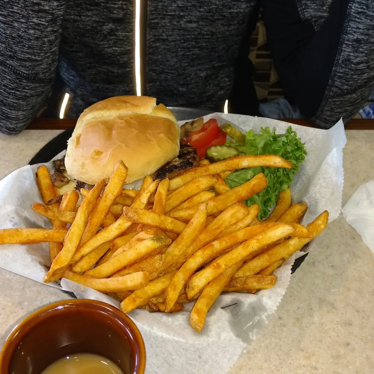 Burger and Fries