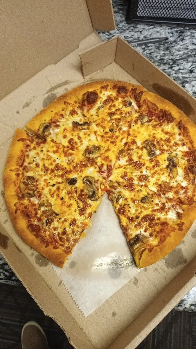 Medium Cheese and Mushroom Pizza